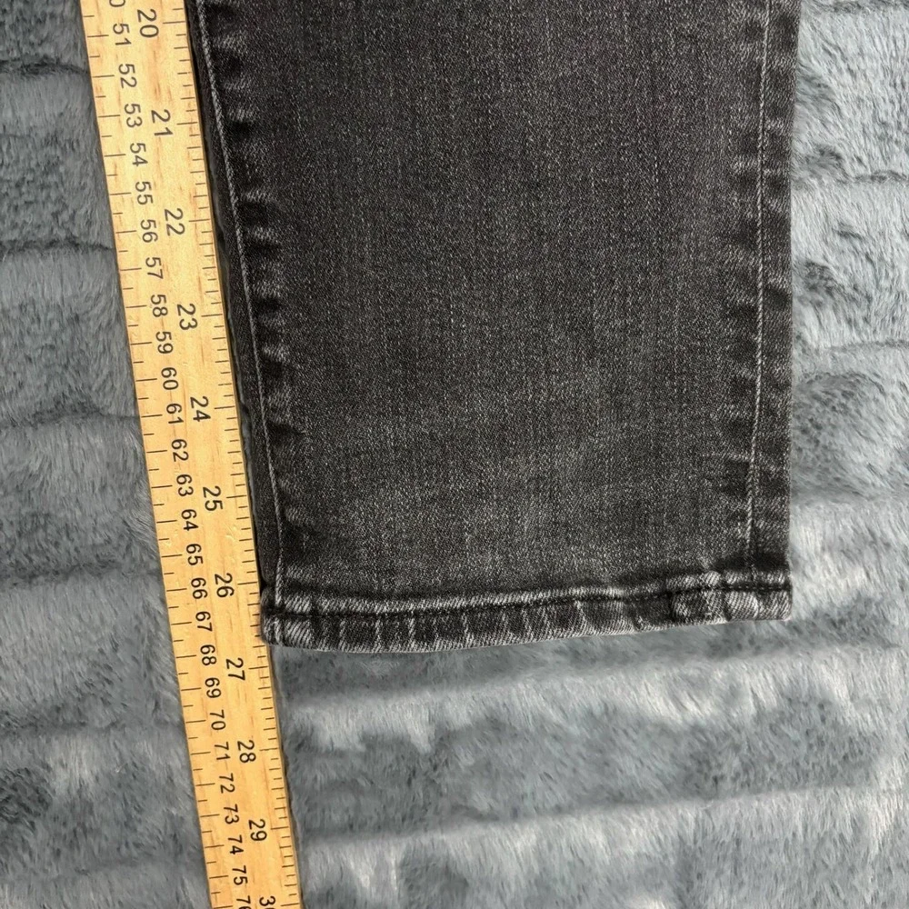 American Eagle Mens 30x30 Slim Straight Washed Black Denim Jeans Stretch Pants